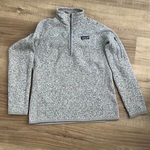 Gray Quarter-Zip Sweater Patagonia
